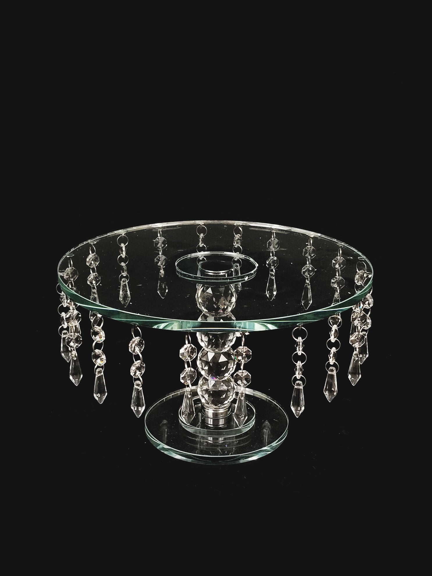 CS5101 - 7" Tall Round Crystal Stand