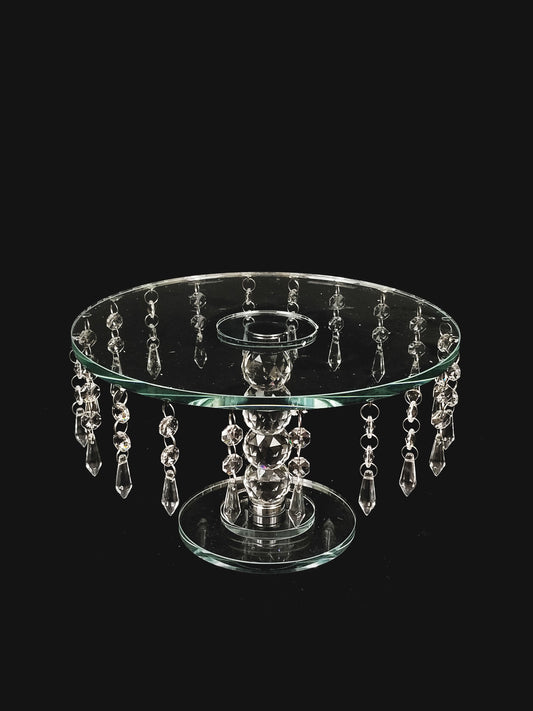 CS5101 - 7" Tall Round Crystal Stand