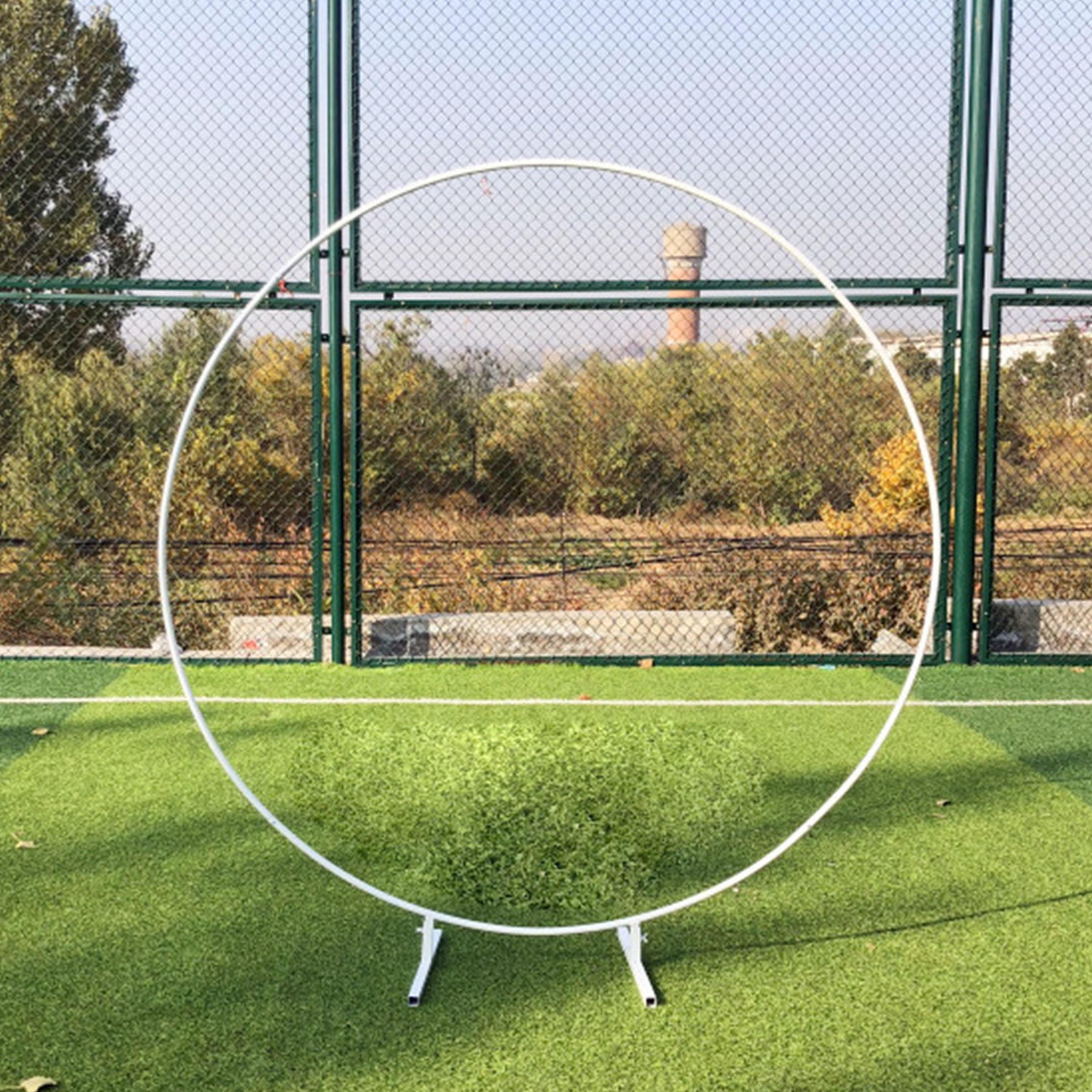 GMD180 WT - 6' White Metal Backdrop Wedding Arch – LA Event Decor Supply