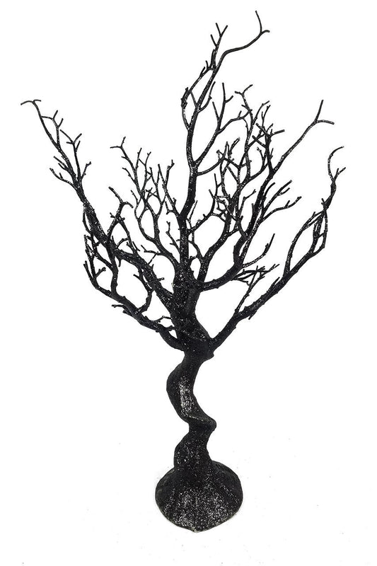 29" Black Glitter Manzanita Tree Centerpiece