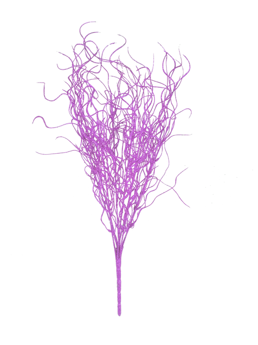 Fucsia - 16"  Angel Hair Glitter Twig