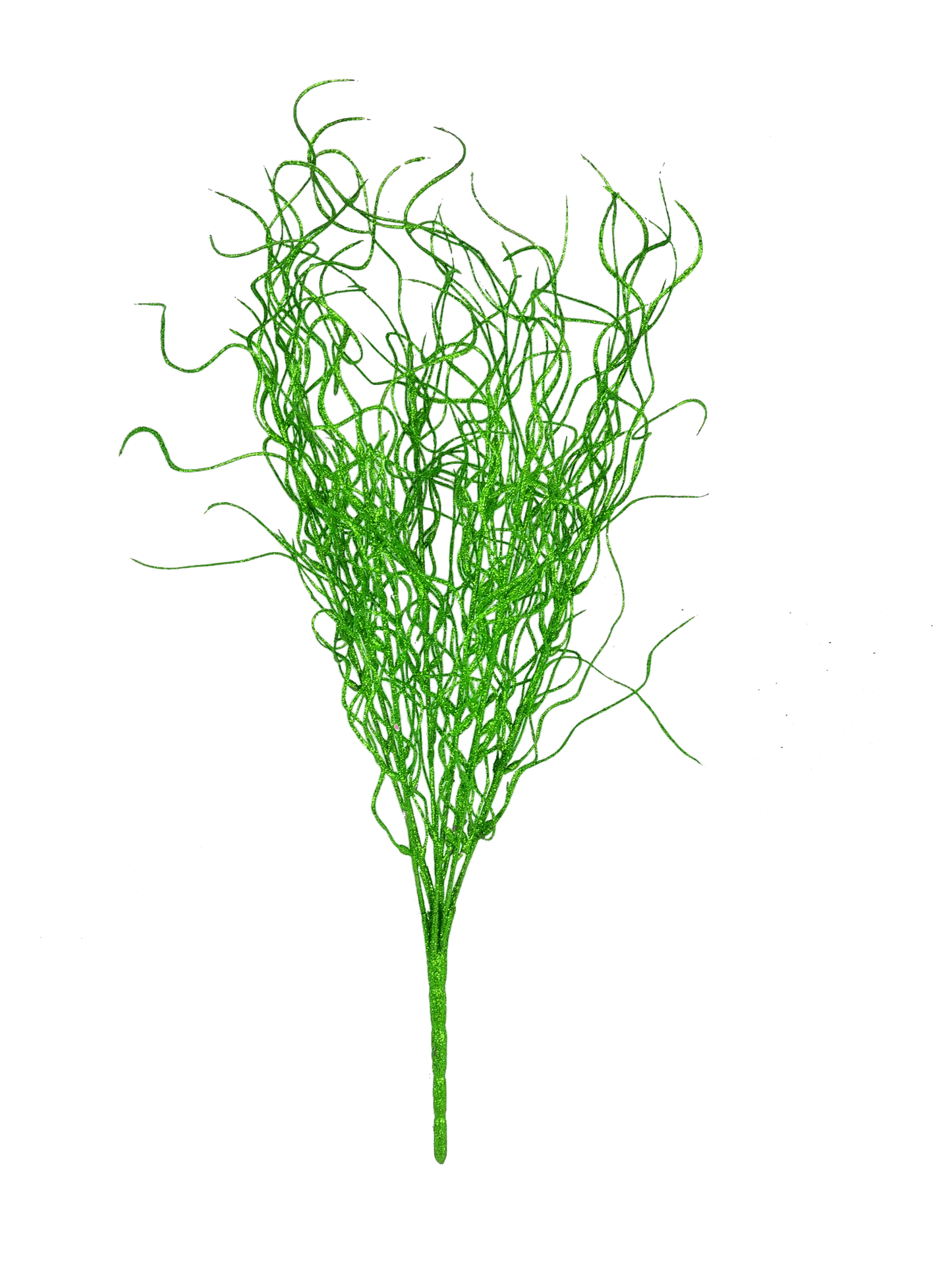 Green - 16"  Angel Hair Glitter Twig