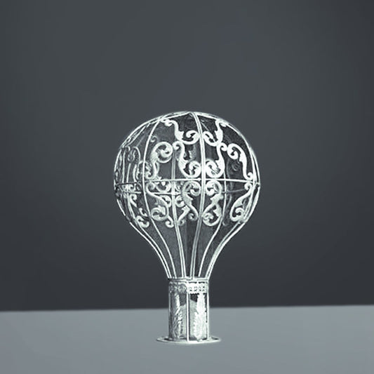 A20190605 S - 50" White Metal Air Balloon Backdrop Decor