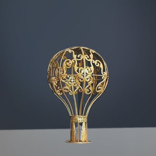 A20190605 S - 50" Gold Metal Air Balloon Backdrop Decor