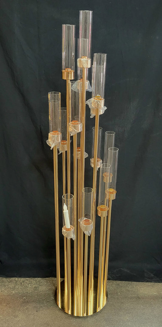 CH1609 - 16 Head Gold Candelabra 59"
