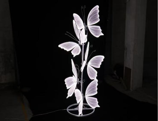 LED Butterfly Floor Prop – Illuminated Event Decoration