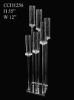Picture of CCH1256 - 6 Head Candlestick Holders  with Hurricane Tubes Wedding Table Centerpiece 55"