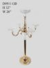 Picture of D9511 Gold -  Metal Candelabra with Acrylic 4 Arms  and 1 Center Candle Holder 32"
