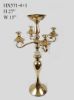 Picture of HX571-4+1 -Gold Metal Candelabra 4 Arms and 1 Flower Riser 27"