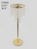Picture of CH043 - Gold 19 Crystal Chain Flower Diamond Pendant Chandelier Stand 22"/17"
