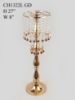 Picture of CH1322L - Metal Flower Stand with Crystal Chain Flower Diamond Pendant Chandelier Stand 27"