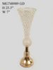 Picture of MG748989 GD - Gold Crystal Trumpet Vase For Flowers 25.5"
