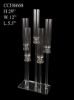 Picture of CCH6668 - 5 Head Candlestick Holders  with Hurricane Tubes Wedding Table Centerpiece 38"