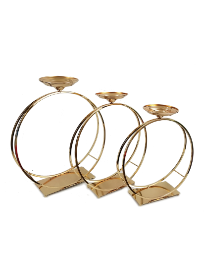 Picture of F705 - Set of 3 Double Ring Flower Stand