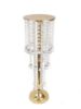 Picture of HS6006 - Metal Flower Stand with Crystal Chain Flower Diamond Pendant Chandelier Stand 25"