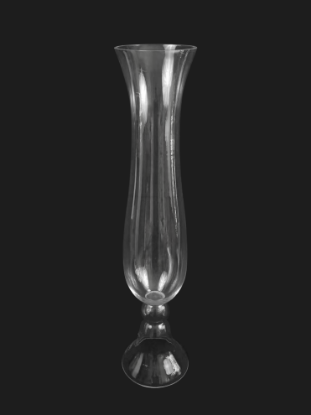 Picture of BV1204-90 - Clear Unique Flair Trumpet Glass Vase 35.5"