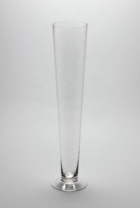 Picture of TP0524 - Clear Heavy Duty Trumpet Glass Vase 24"