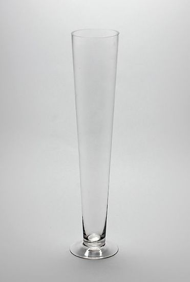 Picture of TP0524 - Clear Heavy Duty Trumpet Glass Vase 24"