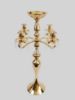 Picture of HX571-4+1 -Gold Metal Candelabra 4 Arms and 1 Flower Riser 27"