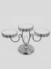 Picture of H2109 -  3 Joined Metal Gold Cake Stands with 8" Mirrored Tops