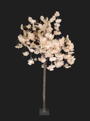 Picture of SLTMB17-8 Champagne  Tall Artificial Cherry Bloom Tabletop Centerpieces Tree 68"