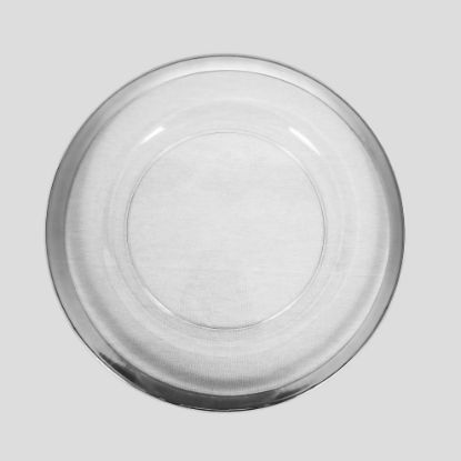 Picture of 188226 SL - 13" Round Silver Rimmed Acrylic Charger Plates