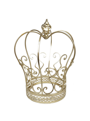 Picture of WIRE9-L SL - 13" Large Wire Crown Decoration Topper
