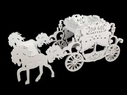 Picture of HC120 - Large Royal Carriage with Horses PVC Foamboard