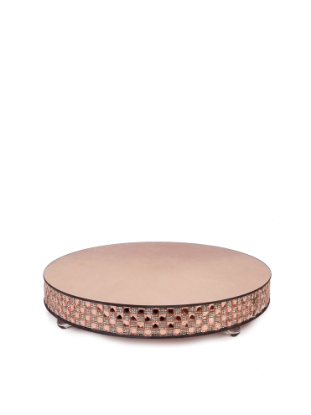 Picture of 1711202 RGD - Rose Gold Round Mirror Cake Stand 16"