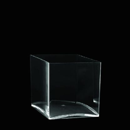 Picture of ASQ444 - 4" Clear Square Acrylic Decorative Vase