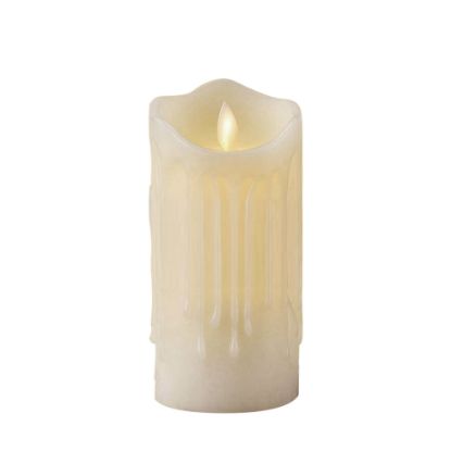 Picture of LED 7C - 7" LED Battery Flickering Wick Candle with Real Wax Coating