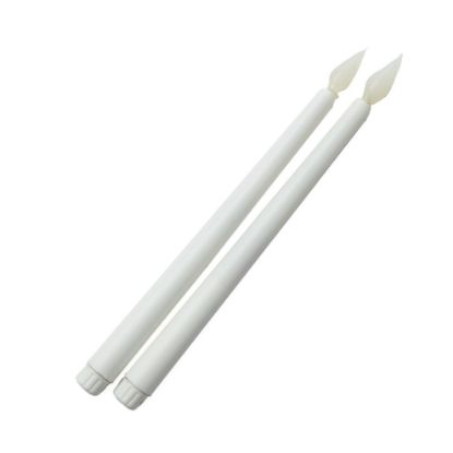 Picture of 12" Ivory LED Pair Taper Candles