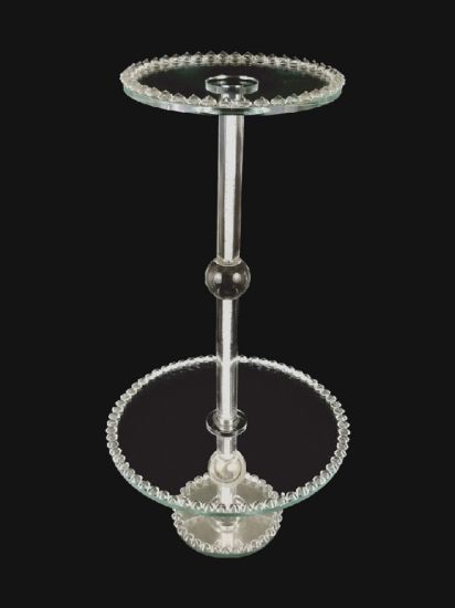 Picture of CH4192 - 27" Tall Two Tier Crystal Stand