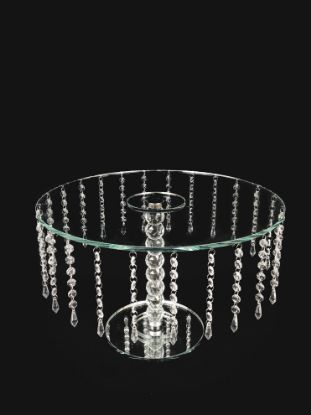 Picture of CS074B - 12" Tall Round Crystal Stand