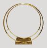 Picture of VC2890-80 - 32.5" Double Hoop Metallic Gold Flower Wreath