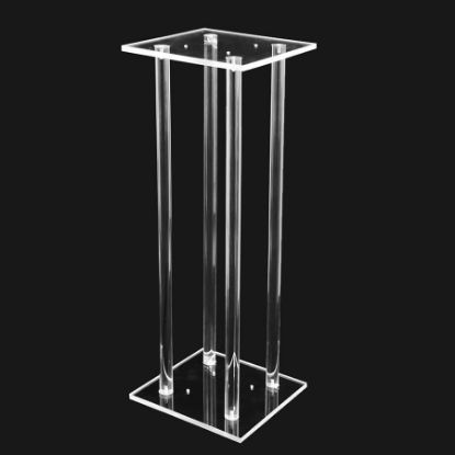 Picture of 32" Modern Acrylic Clear Flower Stand Table Centerpiece