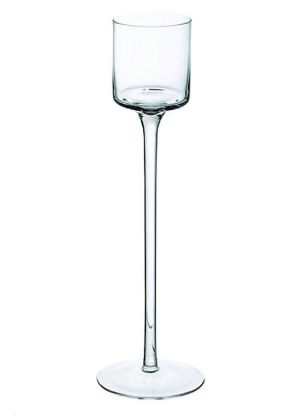 Picture of 20" Cylinder Long Stem Glass Vase Candle Holder