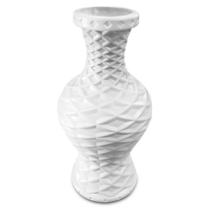 Picture of White Hydria Faceted Acrylic Vase