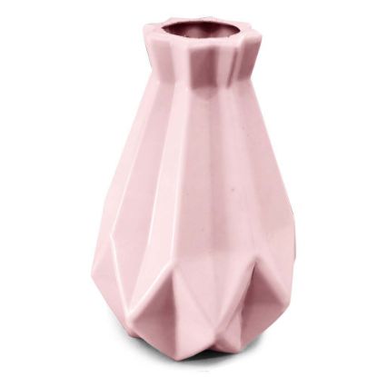 Picture of Pink Geometric Faceted Acrylic Vase