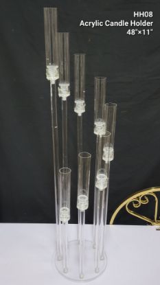 Picture of HH08 - Acrylic Candle Holder with Hurricane Tube 48"
